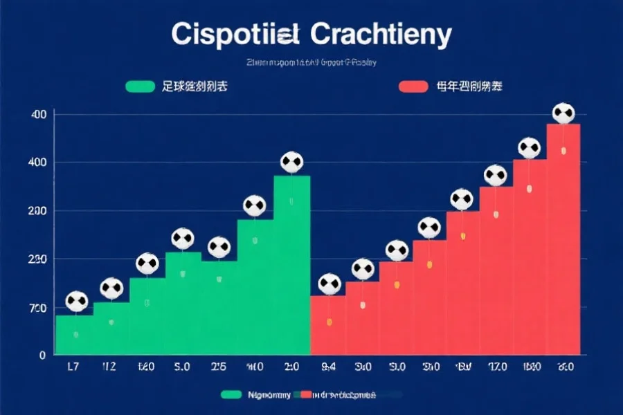 一张可视化图表展示两支足球队近期胜负走势和进球数对比，色彩直观清晰